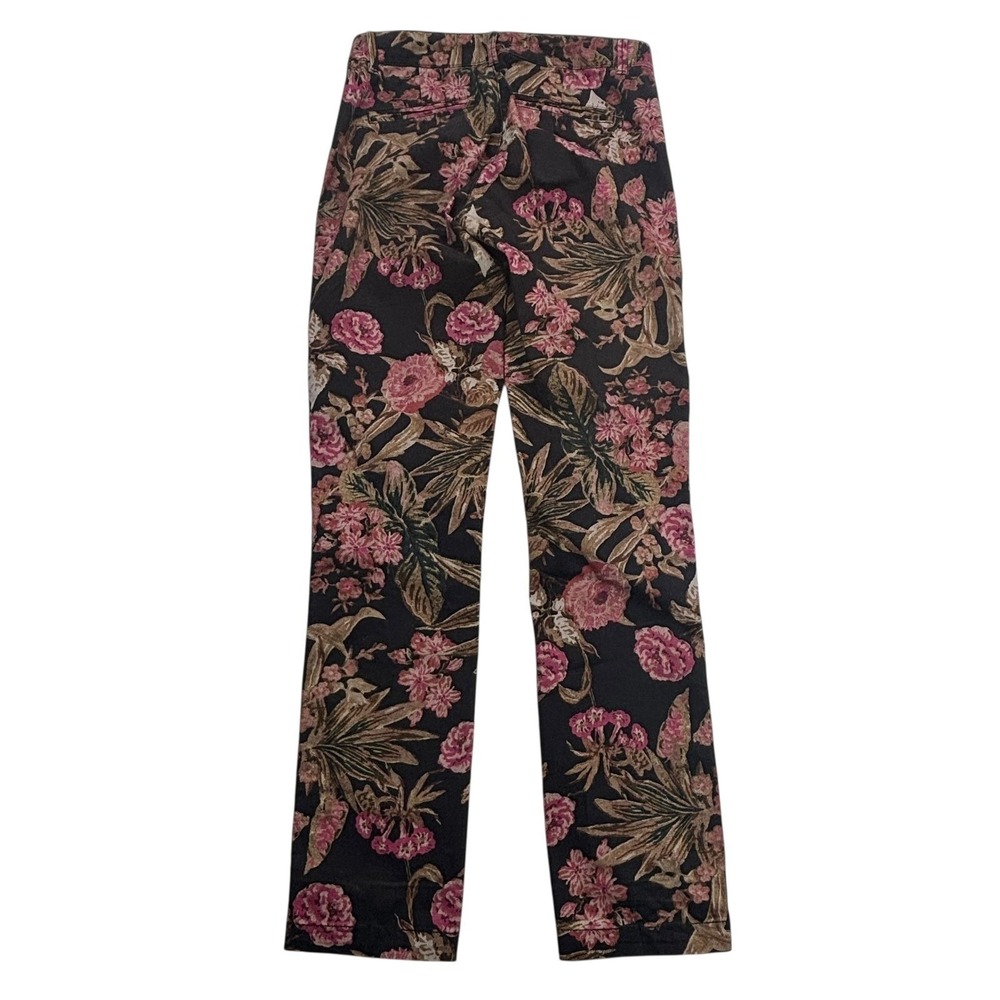 Anthropologie Womens Size 25 Floral Relaxed Fit Chino Pants Actual 27"Wx30.5"Ins - Picture 2 of 15